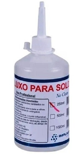 Fluxo De Solda Líquido - No Clean - 250ml Implastec
