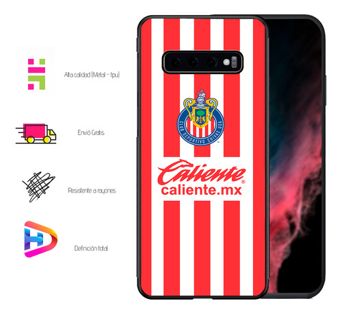 Funda +extra Para Samsung S10/s10lite/s10e Cluub Chiivas Samsung S10 Plus Guadalajaraa