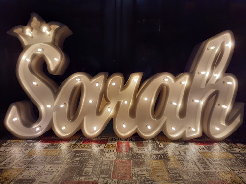 Nombres Iluminados Letras 30 Cm Tu Nombre Polyfan Luces