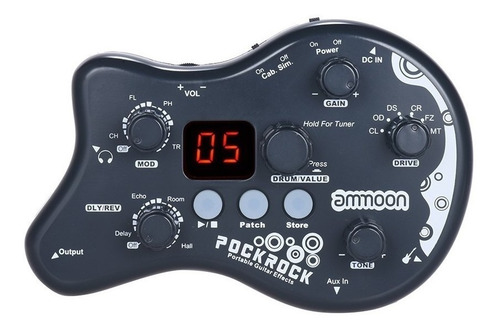 Ammoon Pockrock Porttil Pedal Efecto Del Procesador 15