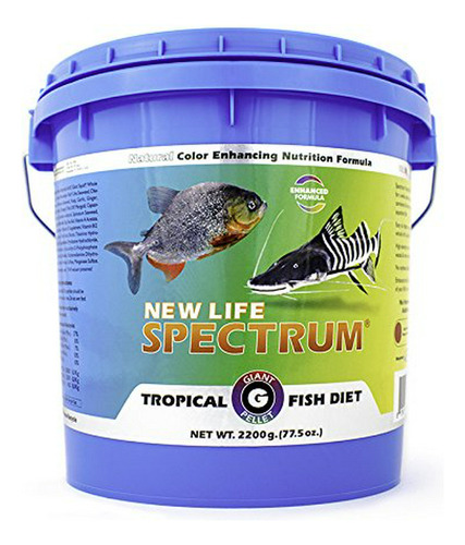 Comida Para Peces - New Life Spectrum Giant 2200g (serie Nat