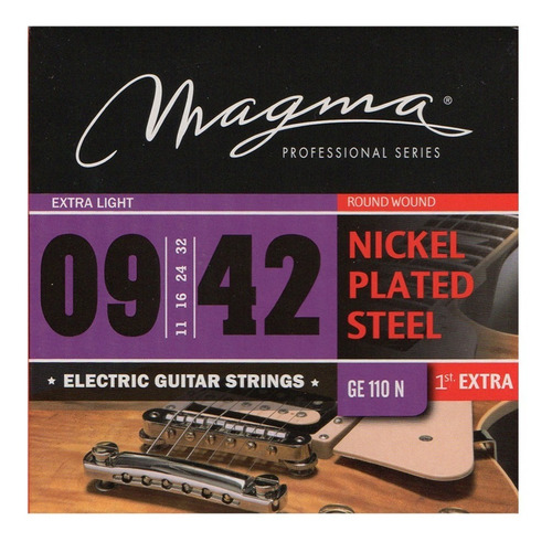 Encordado Magma Ge110n Para Guitarra Eléctrica 009-042