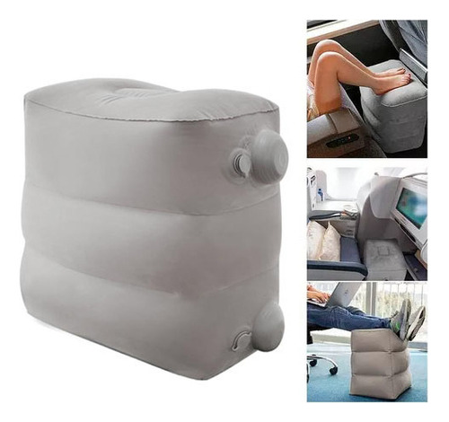 Reposapiés Inflable, Almohada Para Viajar En Avión.