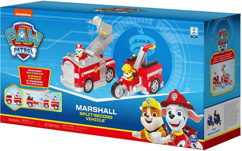 Paw Patrol, Chase Carro Policia 2 En 1 Transforma 2 Figuras