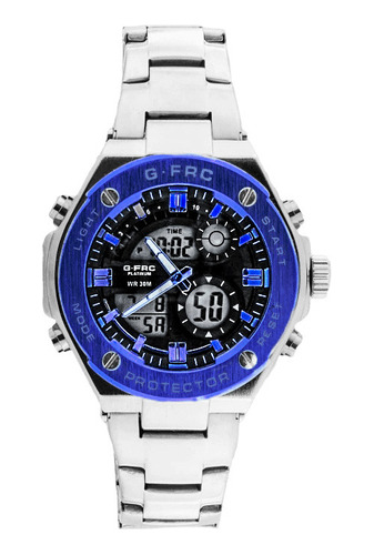 Reloj G-force Original Al167 Digital Acero Hombre + Estuche