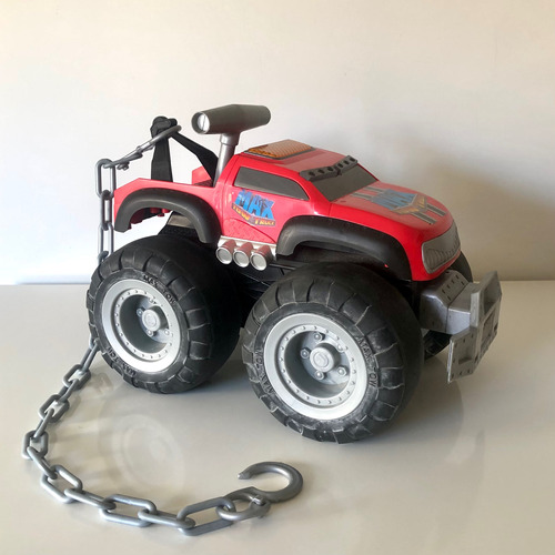 Camión Remolque Juguete Max Tow Monster Truck Voz Luz 35cm 