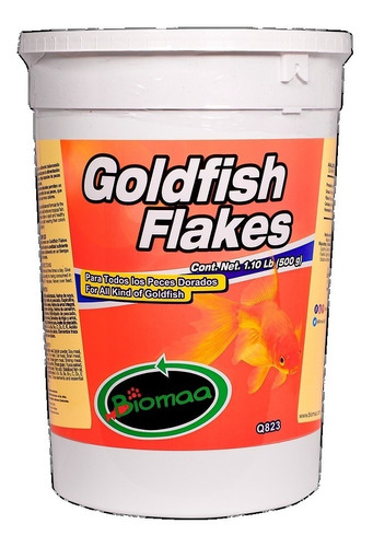 Biomaa Goldfish Flakes 500g Alimento Peces Acuario Pecera Dulce Tropical