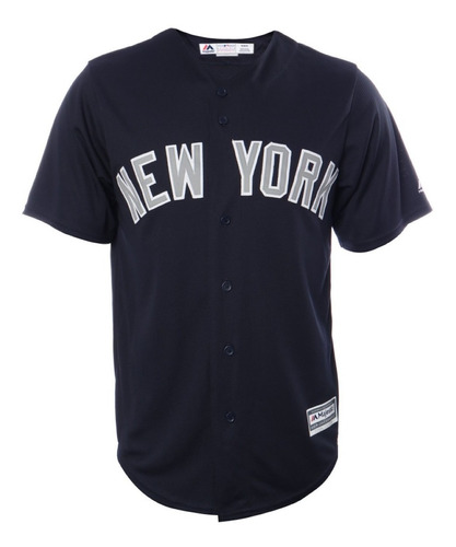 Jersey Majestic Cool Base Mlb Beisbol Yankees New York Azul