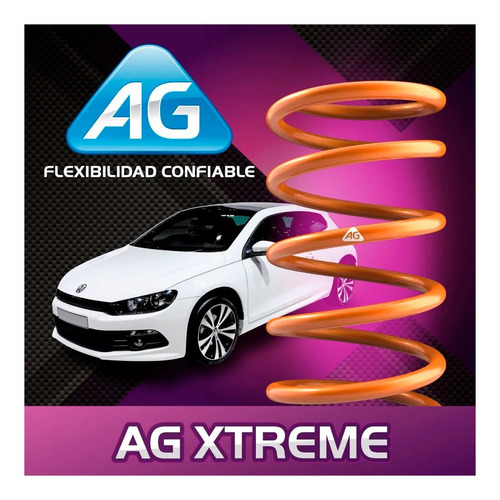 Imagen 1 de 8 de Espirales Resortes Ag Xtreme P/ Volkswagen Gol G3