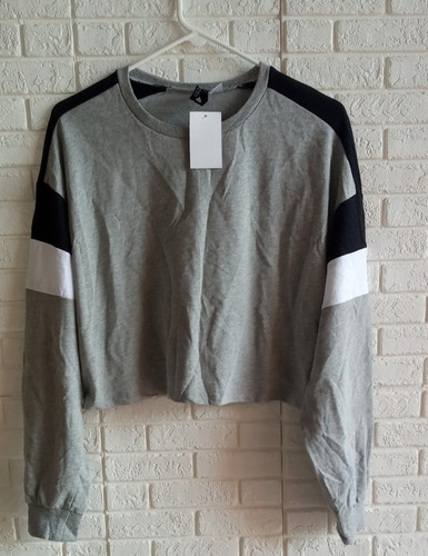Sweater Corto Croptop, Nuevo, H&m, Talla L, Nueva