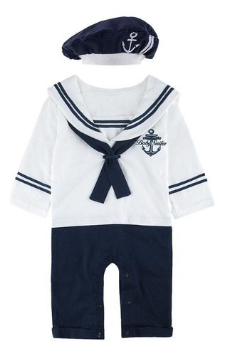 D Ropa Bebé Niños Marinero Armada Estilo Conjunto De Atuendo