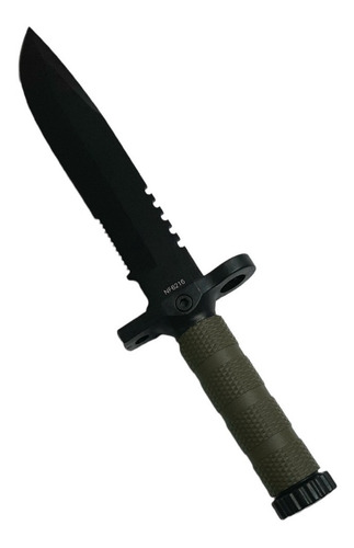 Imagen 3 de 4 de Cuchillo Táctico Supervivencia Pedernal Brújula Funda Nf6216
