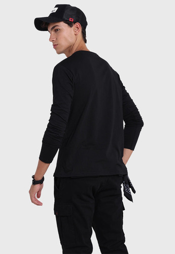 Imagen 3 de 4 de Polera Manga Larga Hombre Soviet Spo2733ne