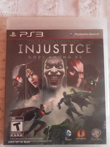 Injustice Gods Amongs Us Ps3 Impecable De Colección. (Usado)