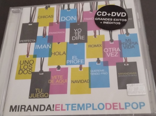 Miranda Cd + Dvd El Templo Del Pop Nuevo