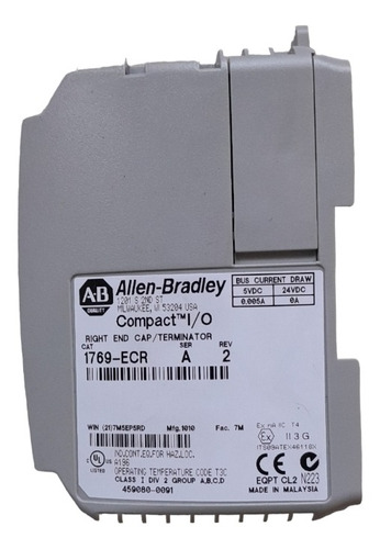 Modulo Terminal Derecho Cat-1769-ecr Allen Bradley