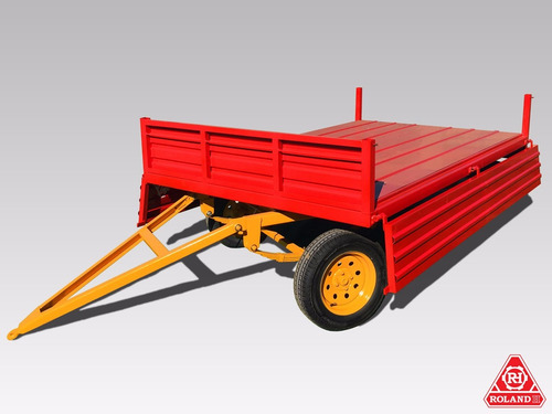 Trailer Agricola Vehicular Roland H2000 Kg 2 Ejes C/avantrén