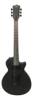 Guitarra eléctrica SX EE Series EE3S les paul de tilo satin black con diapasón de palo de rosa