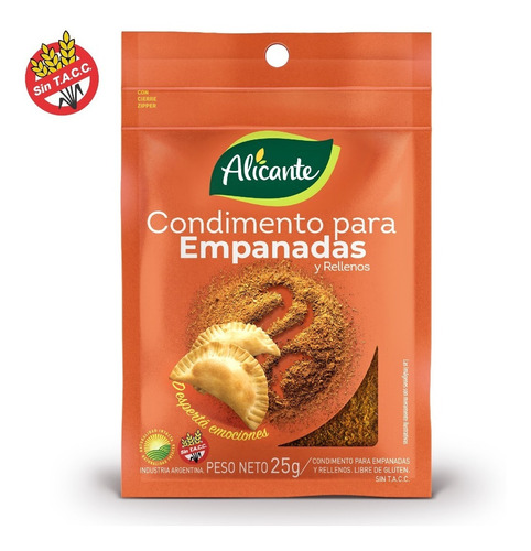 Condimento Alicante Para Preparar Empanadas X 25 Gr