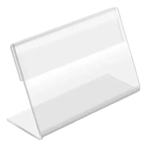 Pack 6 Porta Precios Acrílico Con Compartimiento De 7x5 Cm