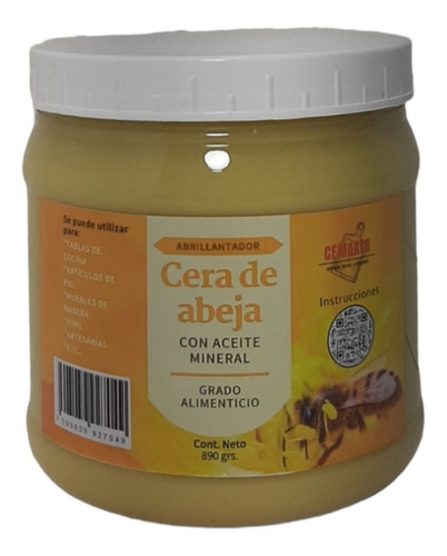 1kg Cera De Abeja Con Abrillantador Y Aceite Mineral 