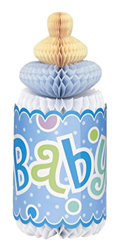 Centro De Mesa Para Baby Shower,color Azul 12 In. Marca Pyle