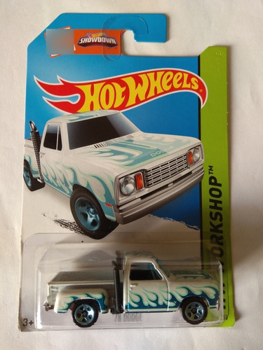 Hot Wheels 78 Dodge Camioneta Blanca Workshop Ca5