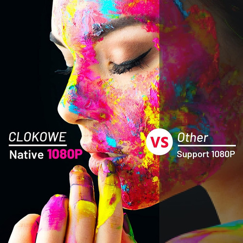 Clokowe 9600l 1080p Hd 5g Wifi Proyector,con Dolby Audio