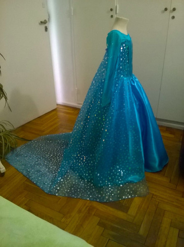 Disfraz Vestido Elsa Frozen, Barbie, Princesas Con Enagua