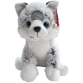 Perro De Peluche Lobo Siberiano Husky Ht030059