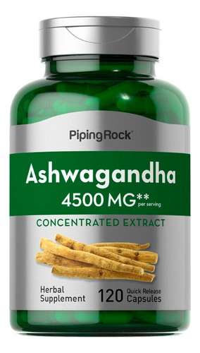 Ashwaghandha 3000 Mg X 120 Caps Vegan Sin Gluten Usa