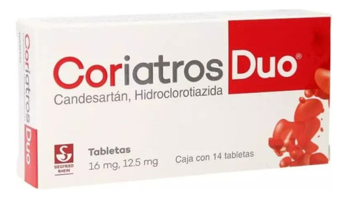 Coriatros Duo 16 / 12.5 Mg 14 Tabletas