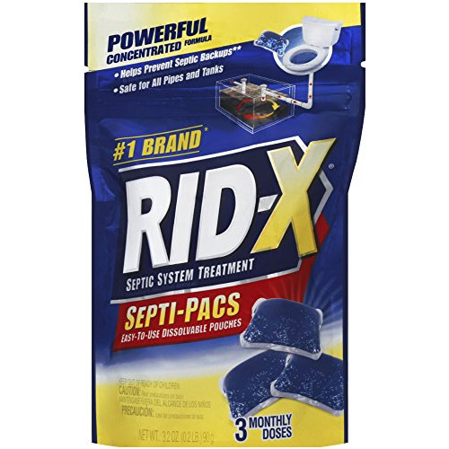 Rid-x Tratamiento Séptico, 3 Meses De Septi-pacs, 3.2 Oz