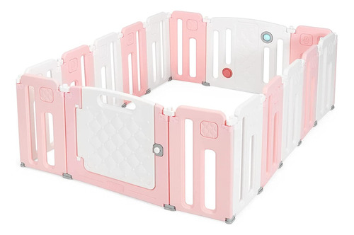 Corral De Plástico Playpen Para Bebés Y Niñas 16 Paneles Cos