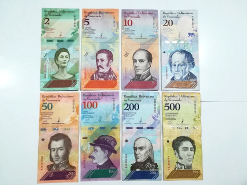 Colección Bolívares Soberanos - 8 Billetes Venezuela Oferta1