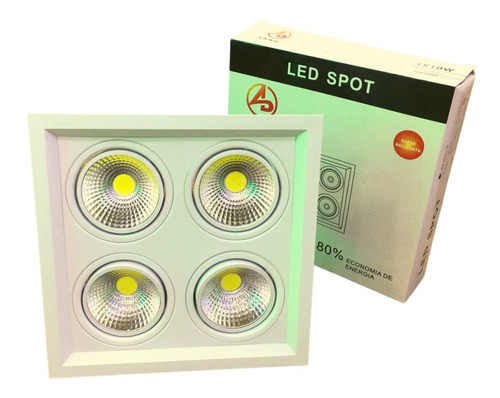 Paflon 28w 4x Cob 7w Spot Led Embutir Teto Lâmpadas Dicroica