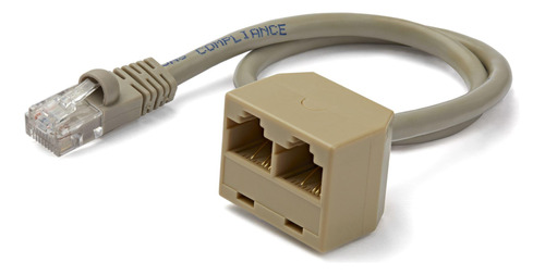 Cable Adaptador Startch Divisor Splitter Rj45 2 A 1 