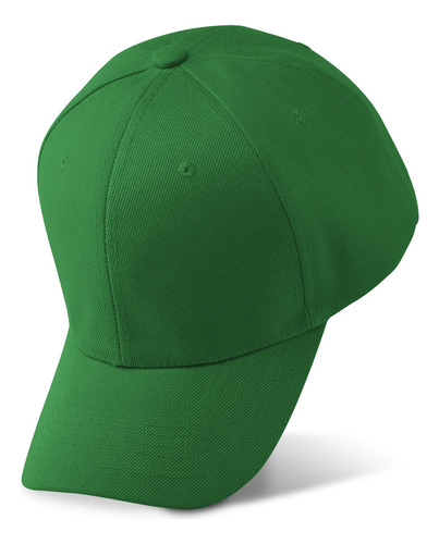 Gorras Acrílico Lisa Mayoreo Bordar Packs 8 10 12 15 20 25 Verde 15 Piezas