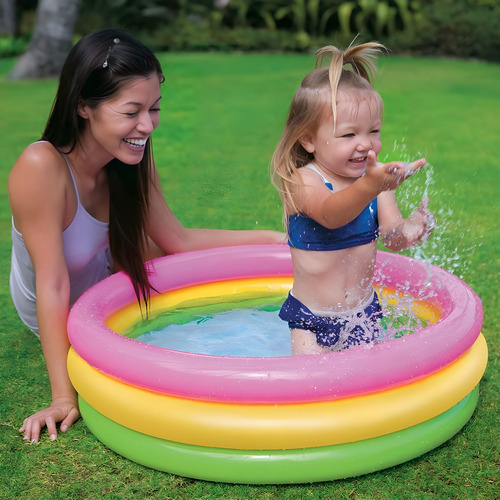 Piscina Inflable Infantil Para Bebé Resistente Pileta Aros