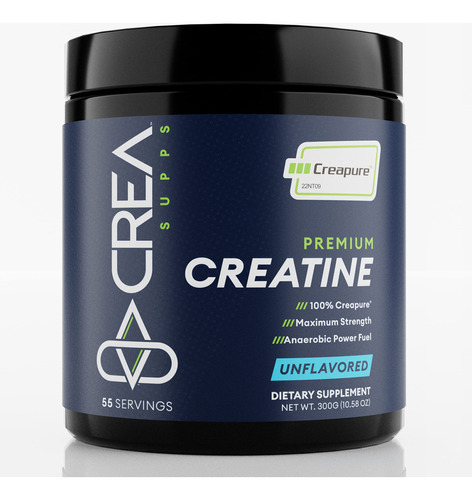 Crea Supps Polvo De Monohidrato De Creatina Creapure Premium