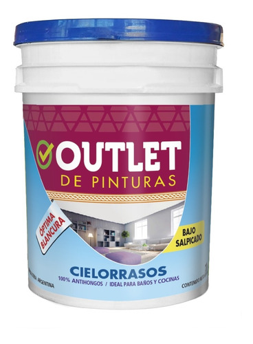 Latex Cielorraso X 20 Lts Antihongo Outlet De Pintura