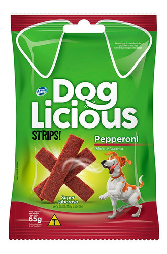 Dog Licious Bifinho Para Cães Adultos Sabor Calabresa - 65g