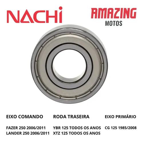 Rolamento 6202ze Comando/ Roda Traseira/ Eixo Prim. Nachi