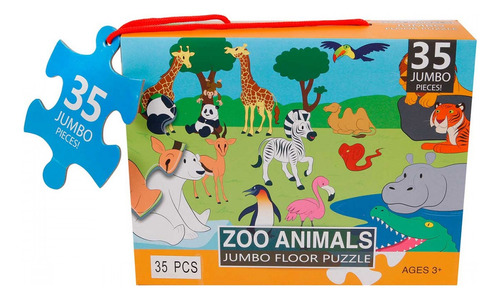 Puzzle Jumbo Niño 35 Piezas - Zoológico