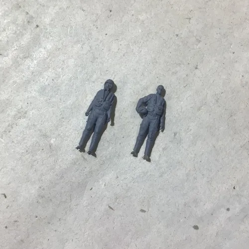 2 Pilotos Para Maquetas Aviones Escala 1/72 Para Pintar
