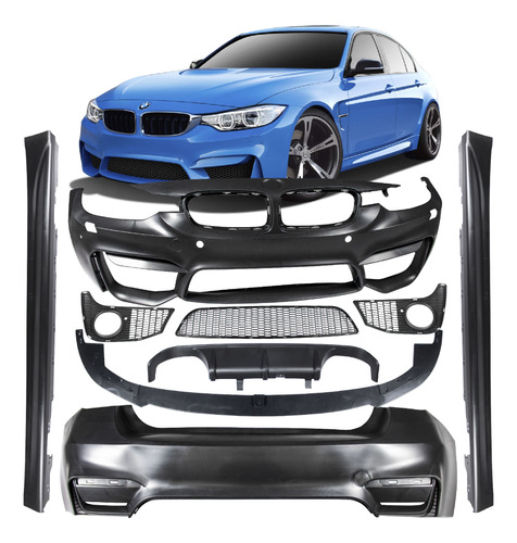 Body Kit Bmw F30 Serie 3 318i 320i Tipo M3 2012-2019 Niebla