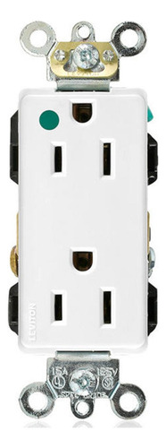 Contacto Duplex Decora Plus Gdo. Hosp. 2p-3h 15a/125v. Blanc