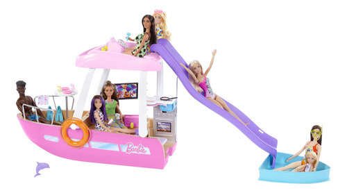 Barbie Set De Juego Bote De Los Sueños Dream Boat +20 Pzs (Usado)