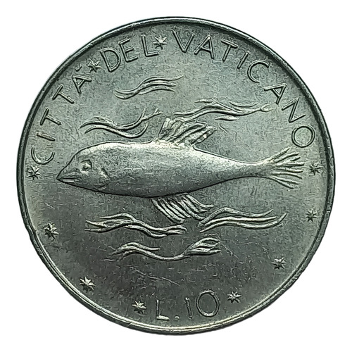 Vaticano - 10 Liras 1976 Pez - Km 119 (ref C1)