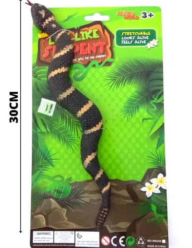 Serpiente Vibora Goma Chasco Estirable Muñeco Animal Vicha